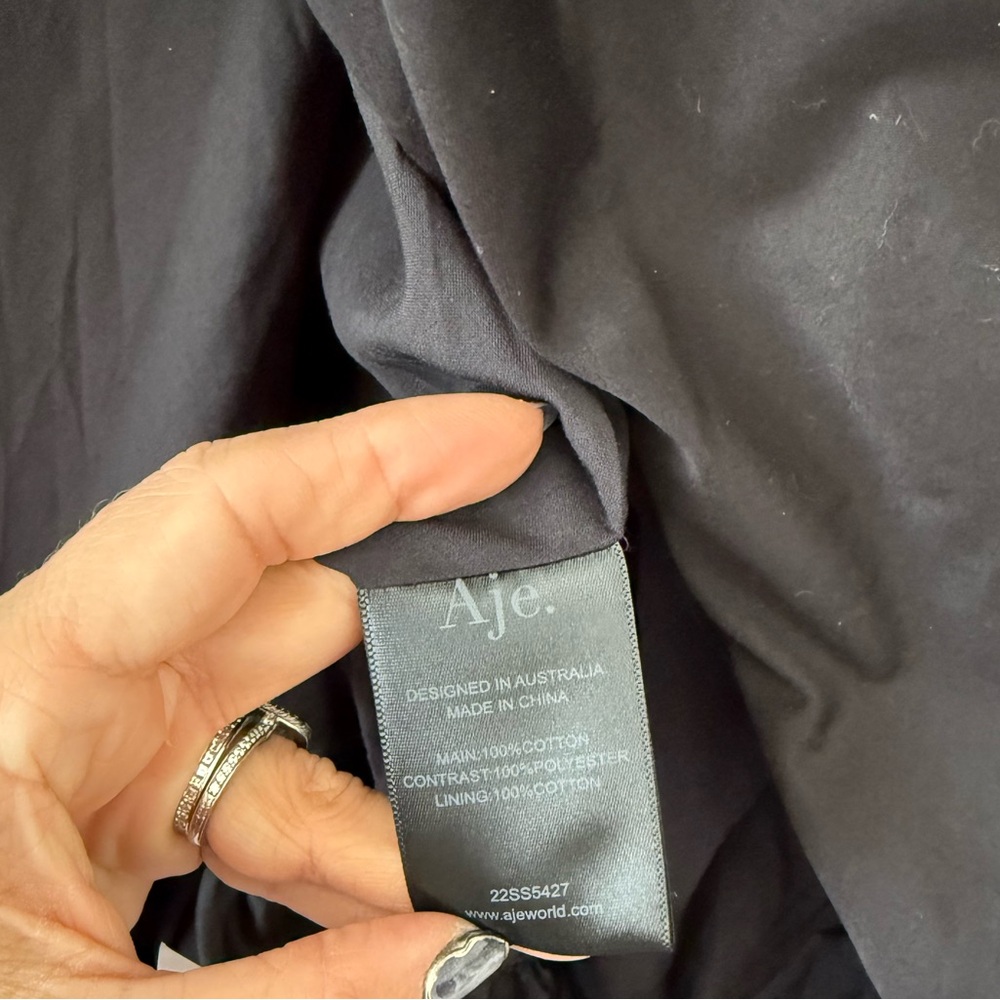 Aje Violette Strapless Bubble Hem Maxi Dress Black NEW with tag - Picture 8 of 12